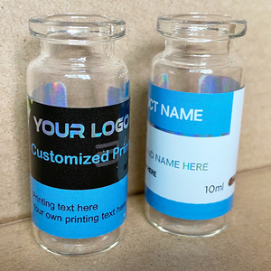 Etiqueta Autoadhesiva Personalizada con Impresión en Color Azul, Etiqueta Holográfica Láser para Botellas, Etiquetas para Frascos de 10 ml - Product Image 3