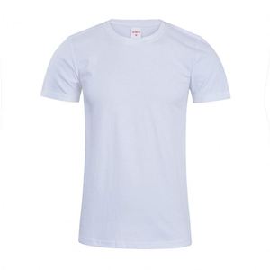 Design Factory's Customizable 200g Cotton Mens T Shirt Short Sleeved Fashionable Leopard White 100% Cotton Factory Direct - Product Image 5