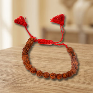 Handmade Rudraksha D-String <b>Bracelets</b> Gemstone Mascot Style - Product Image 2