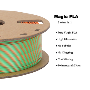 Filament Tri-Couleur <span class=keywords><strong>R3D</strong></span> Soie <span class=keywords><strong>PLA</strong></span> Impression 3D 1.75mm 1KG 330m Longueur Tolerance 0.02mm Certifié ROHS/ISO Magic <span class=keywords><strong>PLA</strong></span> Plus - Product Image 3