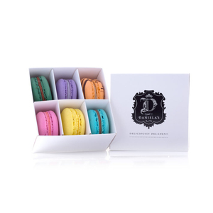 Hot Selling Food Grade Cardboard Macaron <strong>Candy</strong> Gift Box With Plastic <strong>Tray</strong> Insert - Product Image 2
