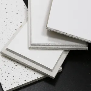 KENTE colore bianco forma rettangolare acustica lana minerale soffitto a goccia per palestra 2x2x4 cina