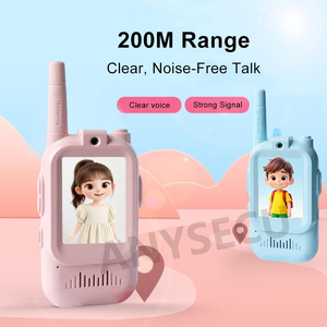 Walkie-Talkie para Niños con Banda Aérea, Recargable, a Prueba de Explosiones, Resistente al Agua IP43/IPX5, Pantalla a Color de 2.0 Pulgadas, 2.4G - Product Image 2