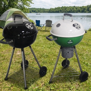Parrilla de Carbón Premium de <span class=keywords><strong>18</strong></span> Pulgadas con Carrito y Calcomanía Impresa para Uso Doméstico - Product Image 3