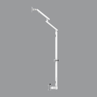 Nouveau support de moniteur médical réglable pour lit, fixation par pince, base métallique, inclinaison à 90 degrés, écran 24 pouces, charge 4 kg