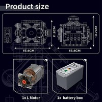 Kits de construction de modèles de moteur V8 MOULD KING Technology 10171, blocs de construction MOC, puzzle, jouets en briques pour cadeaux de Noël