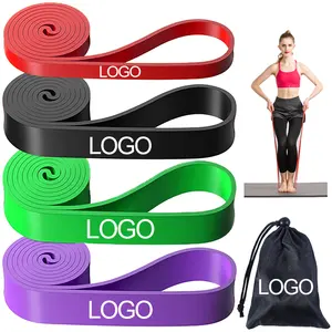 GEDENG Exercise Latex Loop Premium Quality Yoga Elastic Stretch Custom Resistance Bands Yoga tension band resistance ring