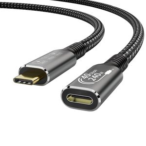 Câble USB4 8K 1M Thunderbolt 4 Compatible <span class=keywords><strong>USB</strong></span> 4 Type-c Câble d'extension mâle à femelle Ultra HD 8K @ 60Hz 100W Charge 40Gbps - Product Image 1