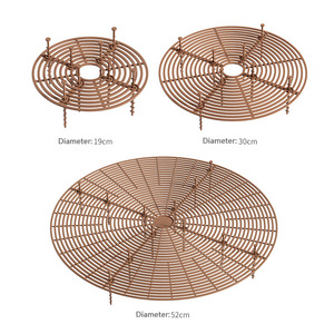 Ensemble <span class=keywords><strong>de</strong></span> 4 protections <span class=keywords><strong>de</strong></span> pots <span class=keywords><strong>de</strong></span> fleurs anti-basculement pour intérieur et extérieur, avec 8 étiquettes <span class=keywords><strong>de</strong></span> plantes en bois - Product Image 3