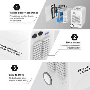 Estación de Energí<span class=keywords><strong>a</strong></span> de Respaldo UPS 3200Wh 51.2V 2000W con Baterí<span class=keywords><strong>a</strong></span> LiFePO4 y Entrada Solar para Equipos Críticos, Hogar y Oficina, <span class=keywords><strong>Precio</strong></span> de Fábrica - Product Image 2