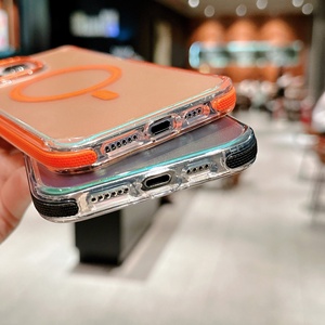 Étui <span class=keywords><strong>de</strong></span> té<span class=keywords><strong>l</strong></span>éphone magnétique résistant aux chocs en TPU+PC transparent avec protection 360° pour 14 15 16 Pro Max - Product Image 5