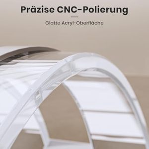 Venta al por mayor de diseño moderno personalizado curvado de acrílico transparente Vertical Laptop Stand para escritorio - Product Image 6