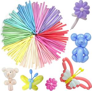 Globos largos de modelado para niños, decoración de fiesta de <span class=keywords><strong>cumpleaños</strong></span>, boda, payaso, torsión de látex mágico, 260Q - Product Image 1