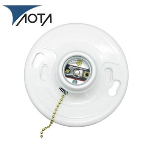 Portalámparas Aota E26/E27 de Baquelita con Tapa de Rosca de 4 Pulgadas, Base Blanca para Bombilla de 220V con <span class=keywords><strong>Casquillo</strong></span> - Product Image 6