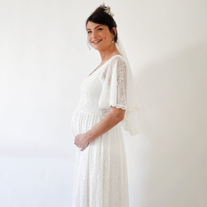 Vestido de Maternidad con Diseño de Mariposa # 7017 - Product Image 2