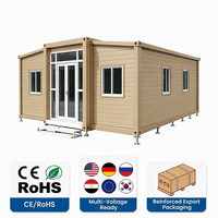 Maison conteneur extensible à double aile de 20 et 40 pieds, certifiée CE, maison modulaire préfabriquée au design moderne, maisons préfabriquées ignifugées