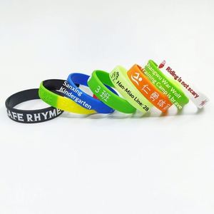 Bracelet en silicone imperméable personnalisé avec texte en relief, fabrication OEM, pour événements, fêtes, sports, fitness, club de football, cadeaux promotionnels - Product Image 3