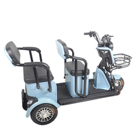 Tricycle électrique cargo de haute qualité 2024, trois roues, moteur sans balais, batterie au plomb-acide, vitesse maximale de 28 km/h, pour adultes et passagers