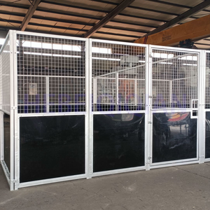 方形滑动门设计稳定、便携、时尚、耐用，竹板防风雨、镀锌框架，可靠的马厩 - Product Image 2