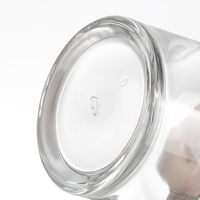 Flacon en verre transparent de 50 ml, forme plate, avec logo personnalisé, compte-gouttes pour poudre libre, estampage à chaud, diffuseur de parfum avec fond épais