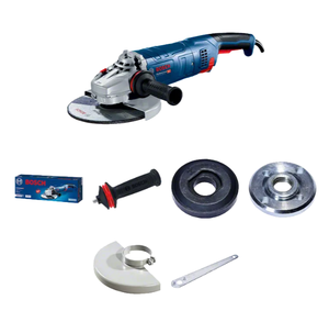 Meuleuse d'angle électrique industrielle <span class=keywords><strong>Bosch</strong></span> 2400W, moteur à balais, disque de coupe, GWS 24-180/<span class=keywords><strong>230</strong></span> JZ, vibrations d'excès de charge - Product Image 2
