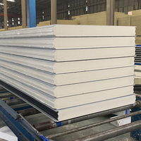 Gute Qualität 100mm PU Sandwich Panel Preis PUR Foam Sandwich Wand paneel für die Kühllager ung