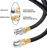 Lock on Air Chuck,1/4FNPT Closed Flow Brass Tire Chuck,Tire Air Chuck for Tire Inflator Gauge and Air Compressor(Pack of 2)