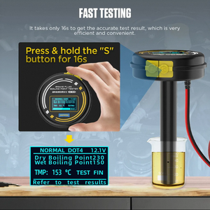 AS506 Universal Freio Fluido Fervente Ponto <span class=keywords><strong>Tester</strong></span> Logotipo Personalizado Motor Analyzer Customizável Detector De Óleo De Freio - Product Image 4