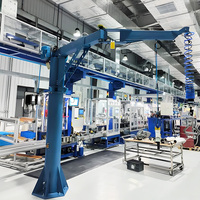 Grue à flèche pliante intelligente certifiée CE 500 kg 1000 kg avec palan à gravité zéro