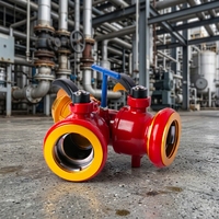 Vanne en Y à clapet en aluminium 6061 Volla, 2 voies, pour tuyau d'incendie, avec manomètre 2,5 MPa, haute pression et débit stabilisé