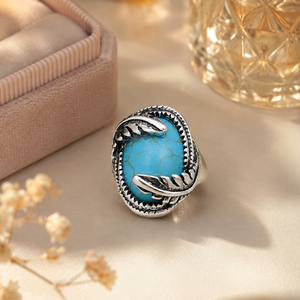 Anello Vintage con Motivo a Foglia per Donne, Stile Retrò, Design Creativo, Accessorio per Dito - Product Image 4