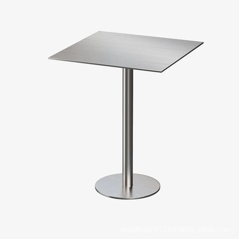 도매 스테인리스 현대 대중음식점 60X60 사각 식탁 커피 옥외 테이블