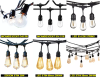 Großhandel IP65 Wiederaufladbare Dimmbare LED-Lichterketten Wasserdichte Außenbeleuchtung für Terrasse Party Weihnachtsdekoration