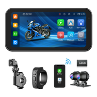 Écran CarPlay pour moto OEM 6,25 pouces, étanche, GPS, double caméra, TPMS, intégration Android Auto
