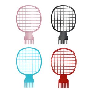 Logotipo personalizado multifunción Afro hombres trenza peine 2 en 1 rizo peine raqueta de tenis estilo herramientas de peluquería - Product Image 1