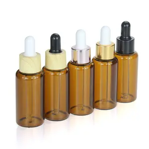 2 3 5 10ml Amber Glass Tube Dropper Bottles Empty Mini Essential Oil Glass Dropper Bottles With Black Dropper Cap Ready To Ship