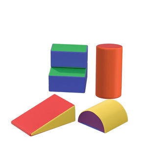 บล็อกโฟมนุ่มสำหรับเด็ก ชุดของเล่นเพื่อการศึกษาปฐมวัย รูปทรงหลากสี ของเล่นสนามเด็กเล่นในร่มที่ปลอดภัย - Product Image 3