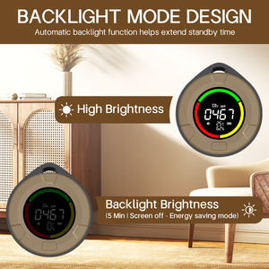 4 in 1 taşınabilir karbon dioksit dedektörü CO Alarm kamp seyahat için hava kalitesi monitör - Product Image 5