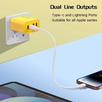 NOUVEAU Chargeur mural multi-ports USB double PD 120W à charge rapide Type C pour téléphones portables et tablettes HXEU001