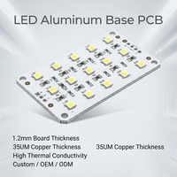 Circuit imprimé en aluminium LED 35um 1,2 mm à haute conductivité thermique pour luminaires