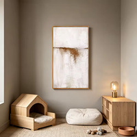 Art mural abstrait peint à la main de haute qualité, décoration murale minimaliste moderne en 3 panneaux avec cadre, tailles personnalisées disponibles