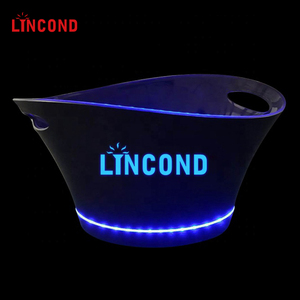 Thanh lịch màu xanh lá cây LED thay đổi màu sắc nhựa rượu vang LED Xô đá cho câu lạc bộ đêm & Bar - Product Image 4