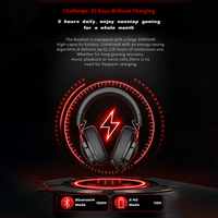 Kedatangan Baru GH06 PRO 2.4G Tiga Model Koneksi 7.1 Headphone Nirkabel Layar Tampilan Level Baterai Headset Gaming dengan Mikrofon