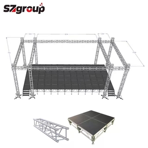 Harga pabrik 290mm F34 aluminium lipat sistem angkat Truss acara 50*3 tabung utama tampilan cahaya panggung TUV bersertifikat - Product Image 1