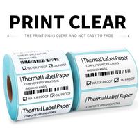 Étiquettes compostables directes, rouleaux d'étiquettes à code-barres, papier thermique d'impression blanc, autocollant 40 mm x 30 mm