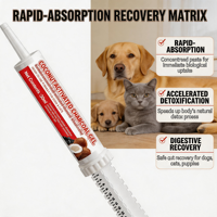 Pâte d'argile au charbon actif pour chiens, chats et chiots – Kit anti-avergissement pour animaux de compagnie – Absorbeur de toxines à absorption rapide – Récupération sûre du système digestif
