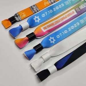 ZP-elegante Eco Friendly cetim fita pulseira com sublimação impressão design elástico macio confortável para evento promocional - Product Image 3