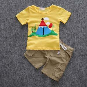 Achetez en gros des shorts pour enfants en Chine T-shirt Garçons Boutique pour enfants Ensembles de vêtements - Product Image 2