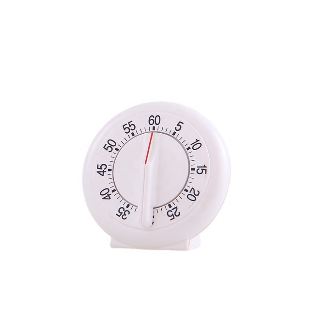 Mechanical Clock 60 Minutes Visual Timer Round Countdown Clock for Medical/Students/Kitchen