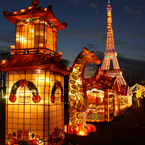 Linterna de dragón chino tradicional, linterna de Festival de Primavera a gran escala, luz de punto escénico, diseño de exposición, luces de colores - Product Image 4